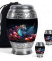 Dragon Moonlit Roses Urn - Dragon Urns Funeral Large  Urns