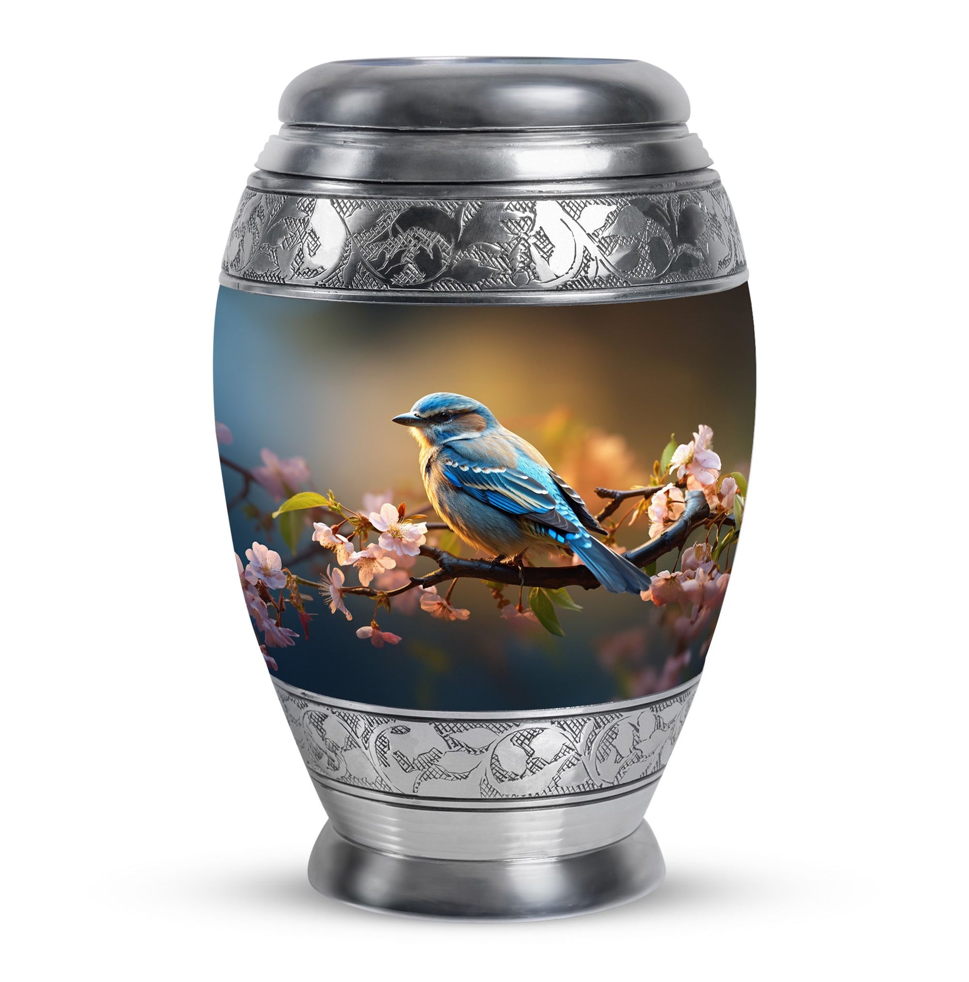Spring Blossom - Bird Urns Funeral Large Cremation Urns For Ashes