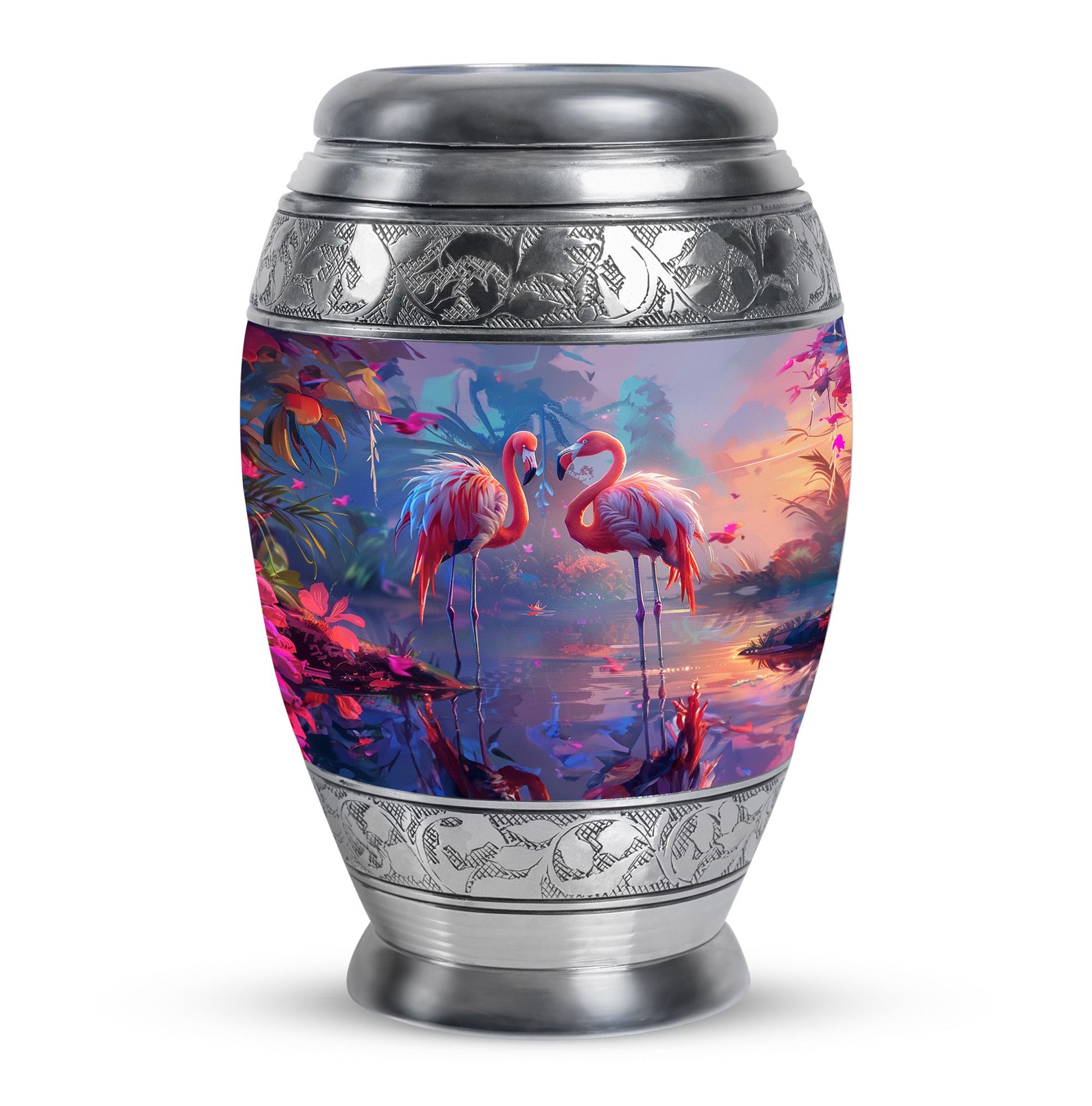 Flamingo Love Cremation Urn for Human Ashes - Cremation Urns For Adult
