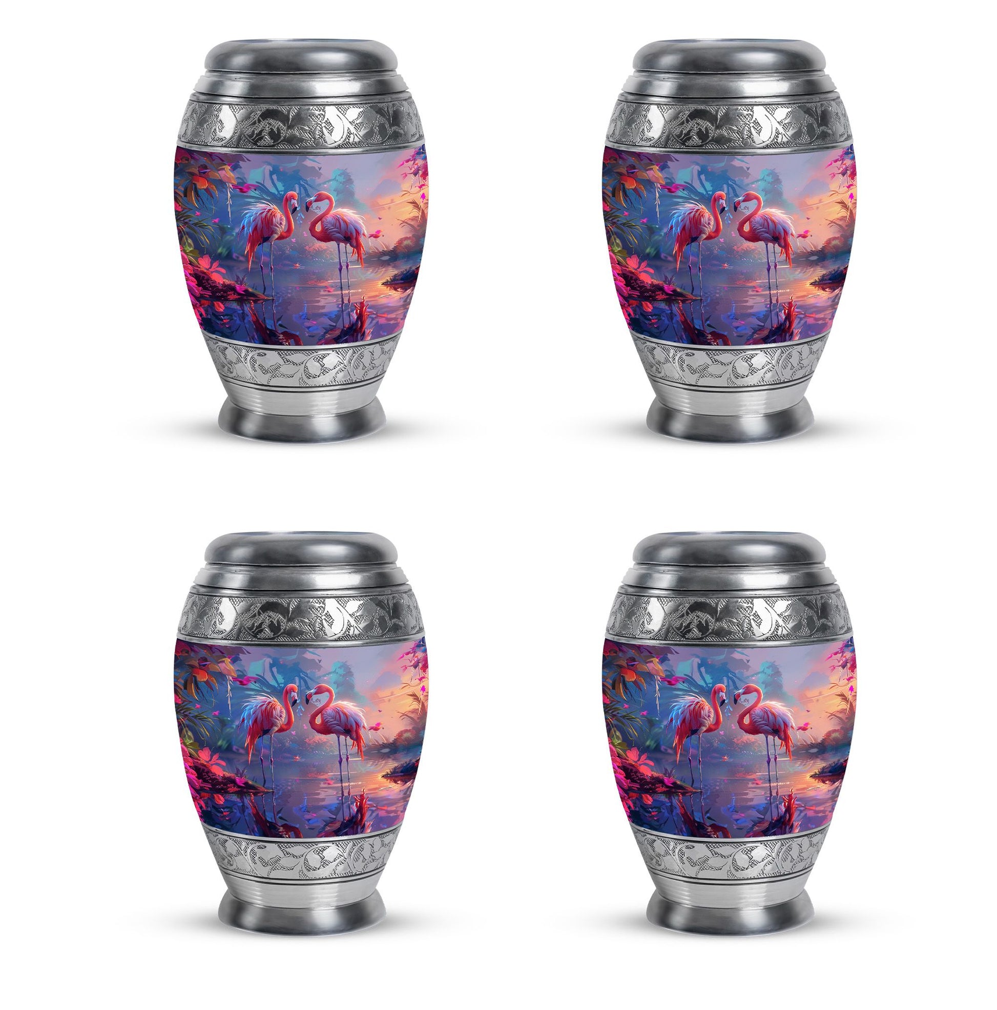 Flamingo Love Cremation Urn for Human Ashes - Cremation Urns For Adult