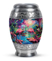 Pink Flamingo Cremation Urn for Human Ashes For Adult Mom and Dad