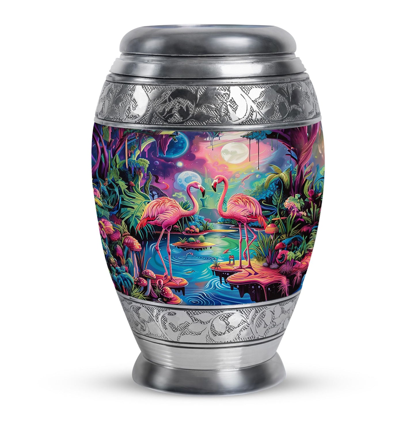 Pink Personalized Bird Cremation Urn for Adult - 10-inch, 200 cu in - Yatskia