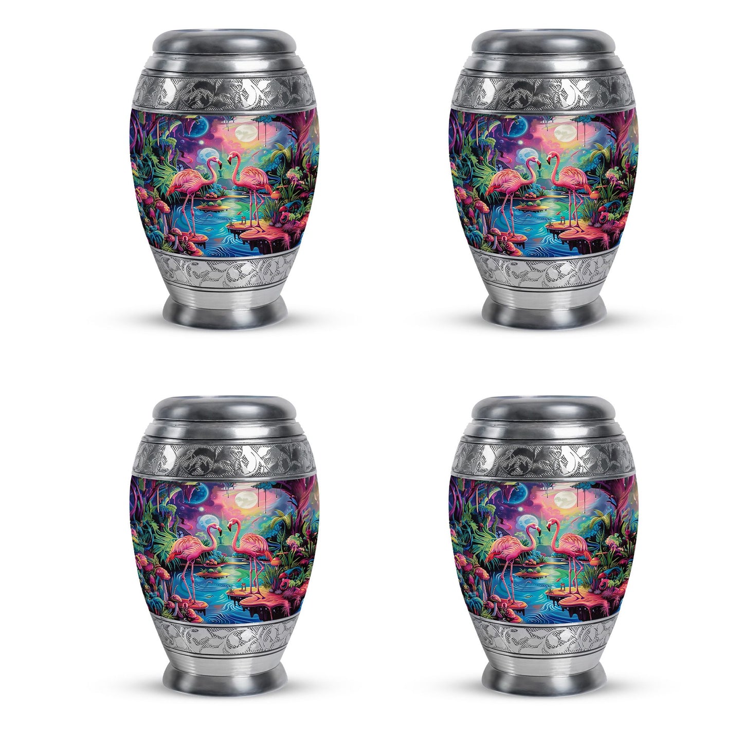 Pink Personalized Bird Cremation Urn for Adult - 10-inch, 200 cu in - Yatskia