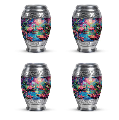 Pink Personalized Bird Cremation Urn for Adult - 10-inch, 200 cu in - Yatskia
