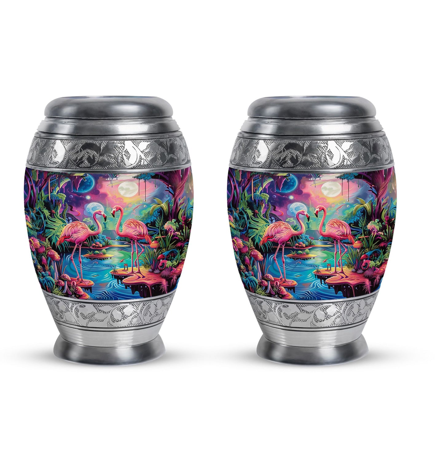 Pink Personalized Bird Cremation Urn for Adult - 10-inch, 200 cu in - Yatskia