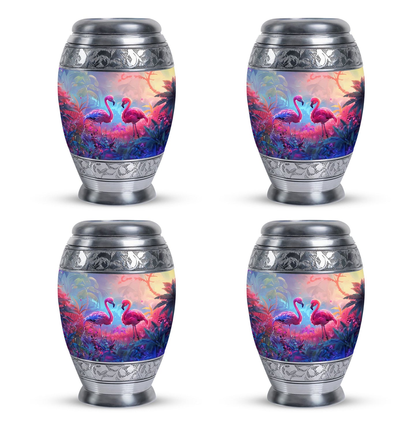 Pink Personalized Bird Cremation Urn for Men & Women - 10-inch, 200 cu in - Yatskia