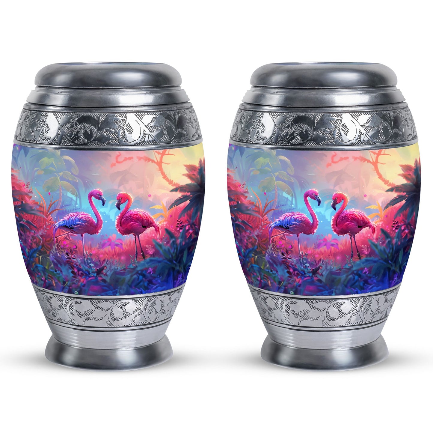 Pink Personalized Bird Cremation Urn for Men & Women - 10-inch, 200 cu in - Yatskia