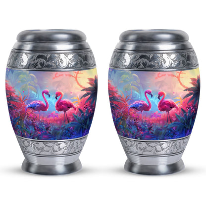 Pink Personalized Bird Cremation Urn for Men & Women - 10-inch, 200 cu in - Yatskia