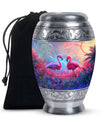 Pink Flamingo Cremation Urn For Human Ashes For Men & Women