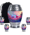 Pink Flamingo Cremation Urn For Human Ashes For Men & Women