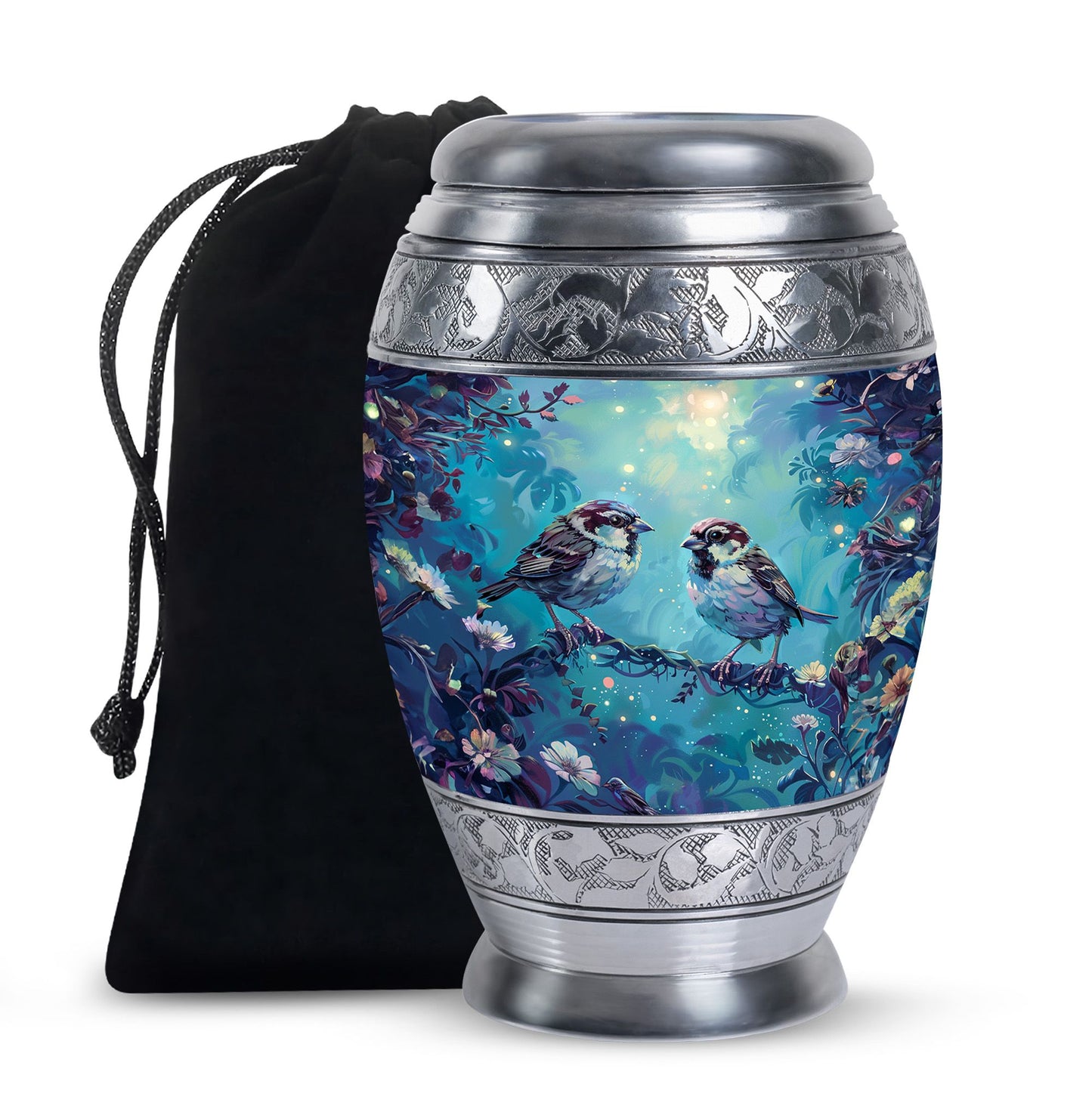 Personalized Bird Cremation Urn for Adults - 10-inch, 200 cu in - Yatskia