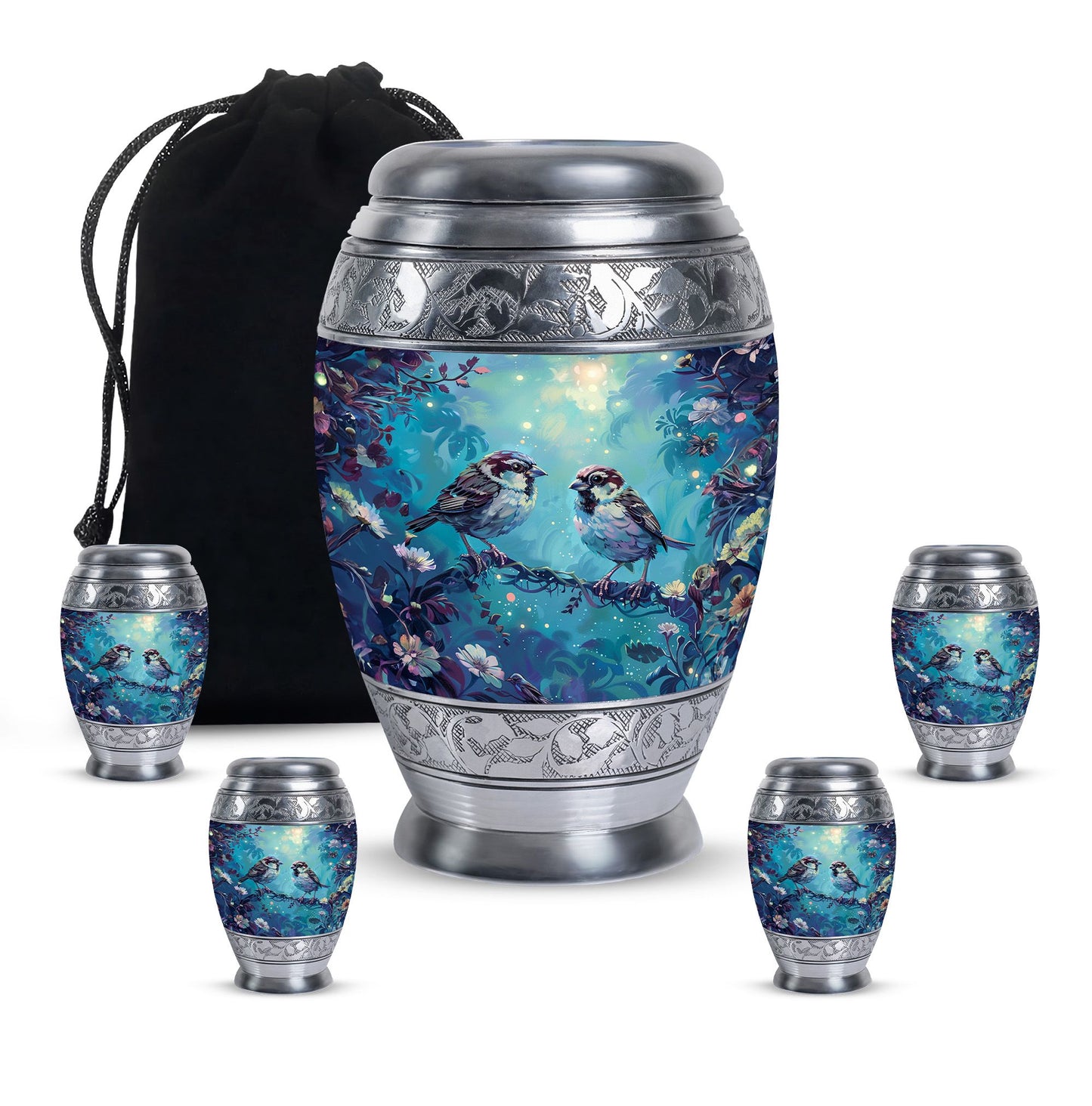 Personalized Bird Cremation Urn for Adults - 10-inch, 200 cu in - Yatskia