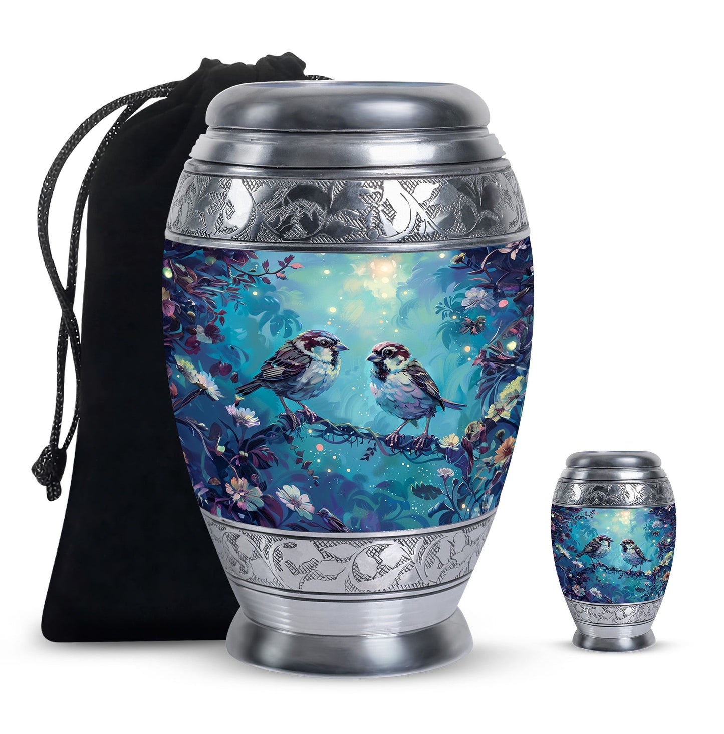 Personalized Bird Cremation Urn for Adults - 10-inch, 200 cu in - Yatskia