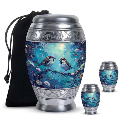 Personalized Bird Cremation Urn for Adults - 10-inch, 200 cu in - Yatskia