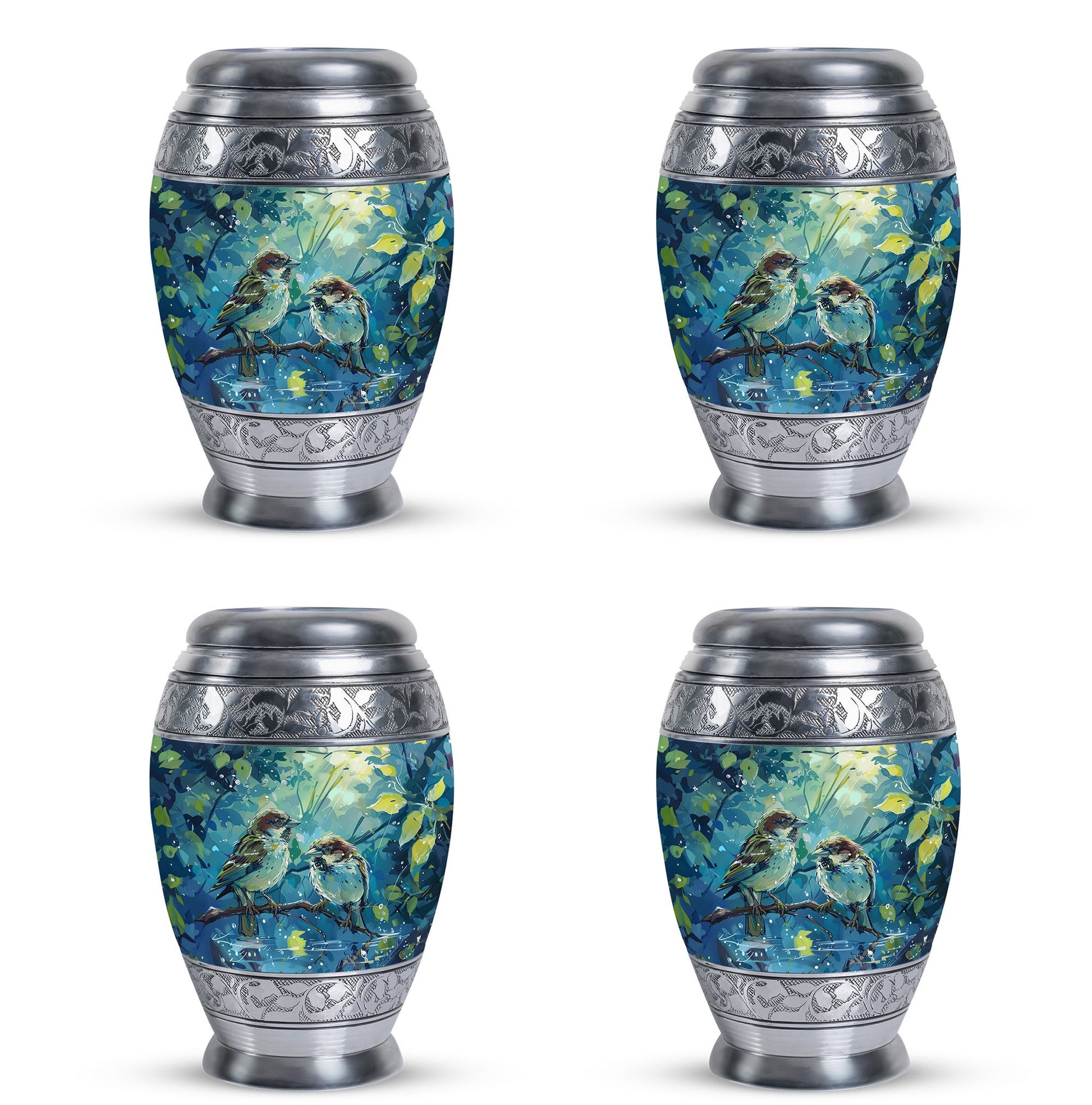 Sparrow Pair Cremation Urn for Human Ashes - Cremation Urns For Adults