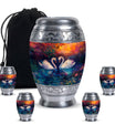 Sunset Swan Cremation Urn for Human Ashes - Urn For Men & Women