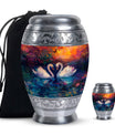 Sunset Swan Cremation Urn for Human Ashes - Urn For Men & Women