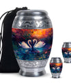 Sunset Swan Cremation Urn for Human Ashes - Urn For Men & Women