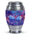 Dual Swan Cremation Urns For Human Ashes - Mini Urn Set For Ashes