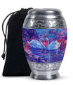Dual Swan Cremation Urns For Human Ashes - Mini Urn Set For Ashes