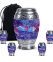 Dual Swan Cremation Urns For Human Ashes - Mini Urn Set For Ashes