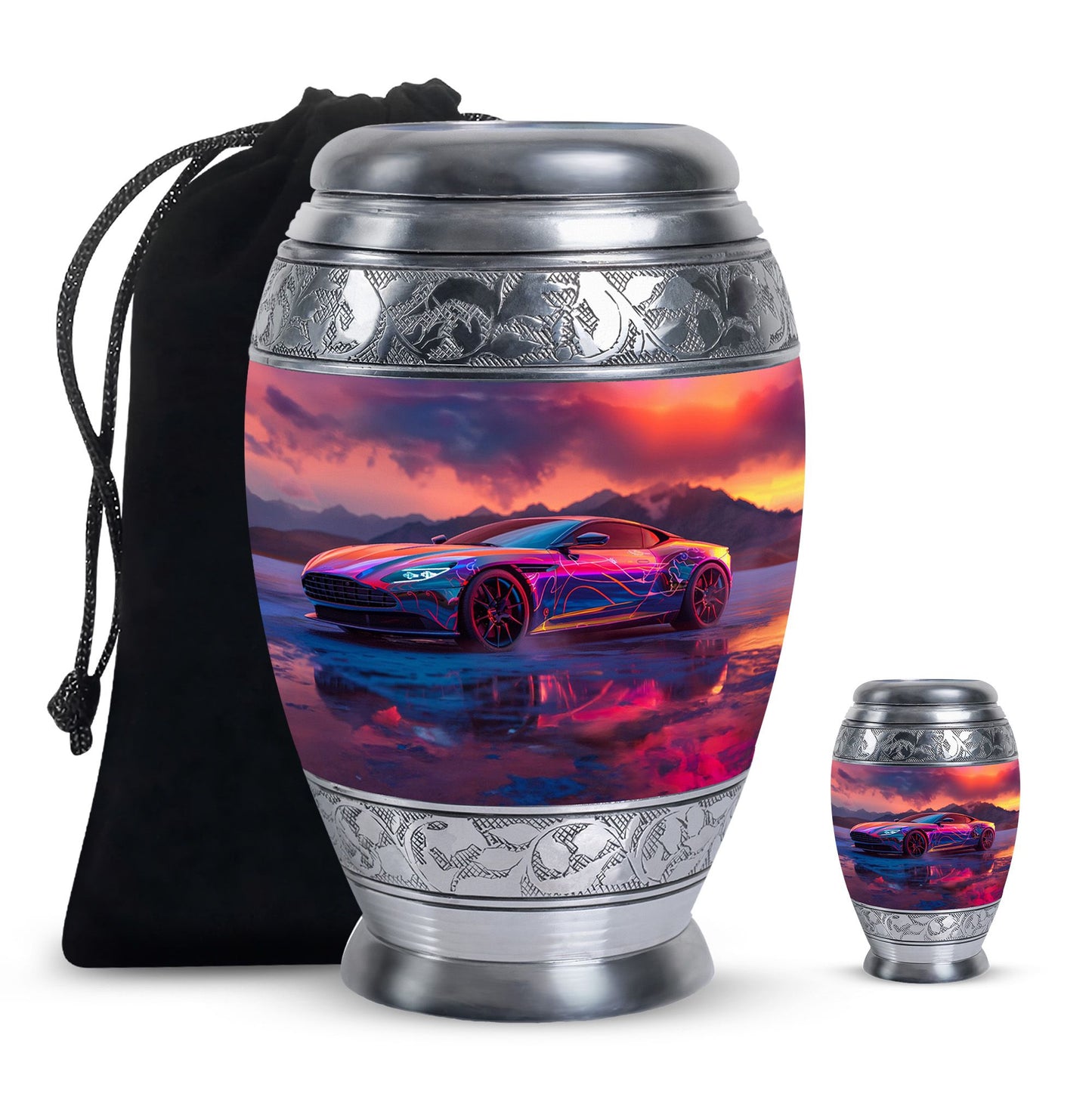 Personalized Car Keepsake Urn for Human Ashes - 10-inch, 200 cu in - Yatskia