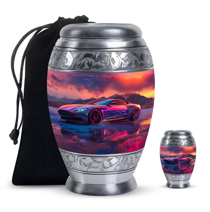 Personalized Car Keepsake Urn for Human Ashes - 10-inch, 200 cu in - Yatskia