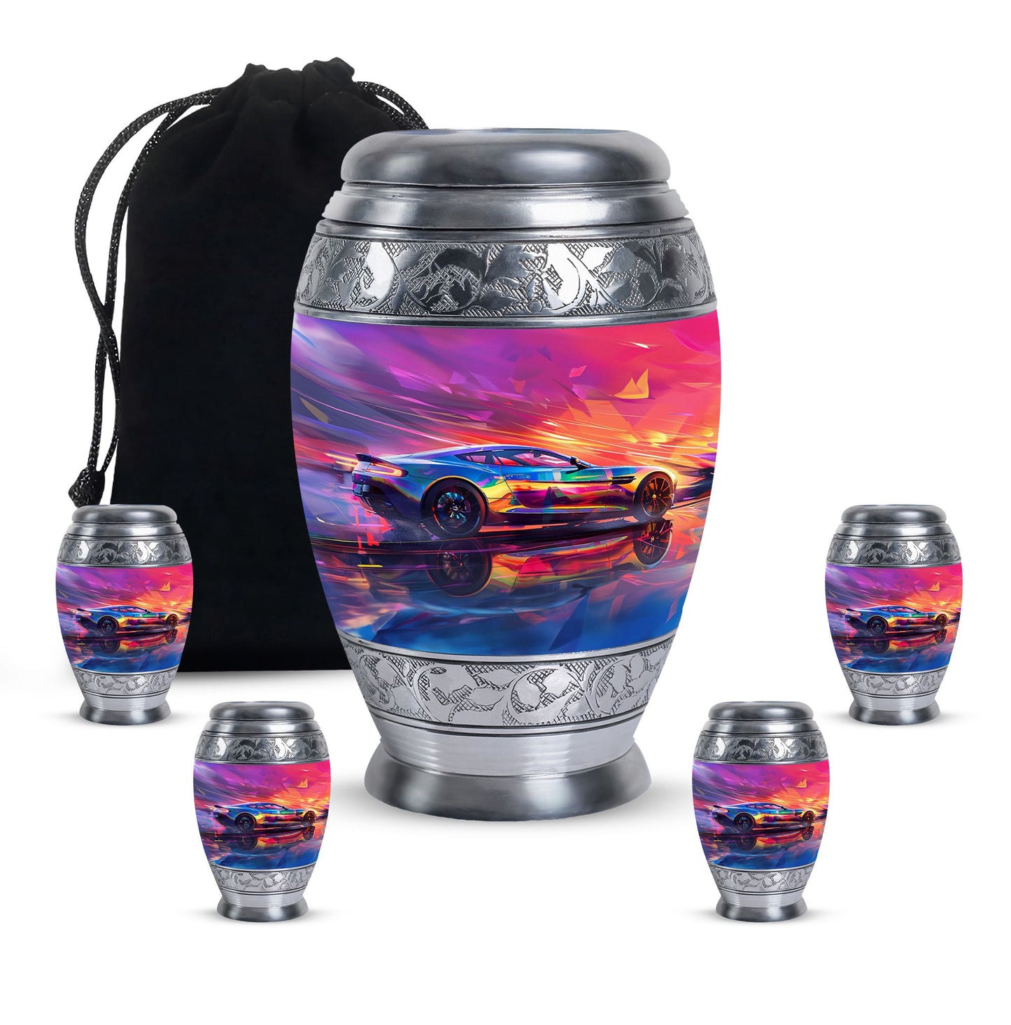 Personalized Car Keepsake Urn for Adults - 10-inch, 200 cu in - Yatskia