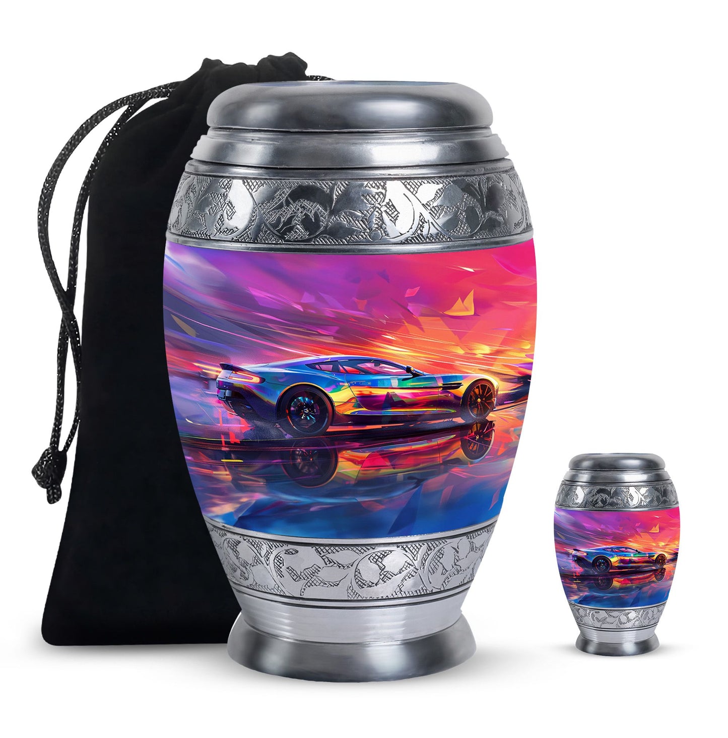 Personalized Car Keepsake Urn for Adults - 10-inch, 200 cu in - Yatskia