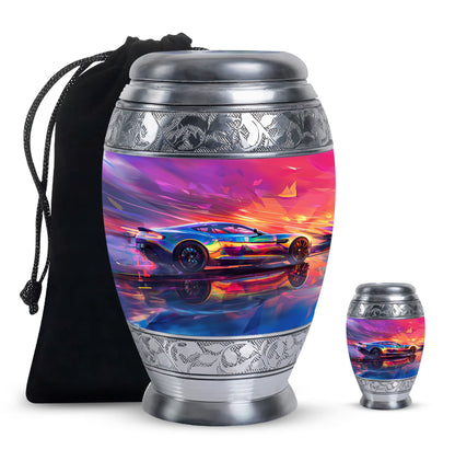Personalized Car Keepsake Urn for Adults - 10-inch, 200 cu in - Yatskia