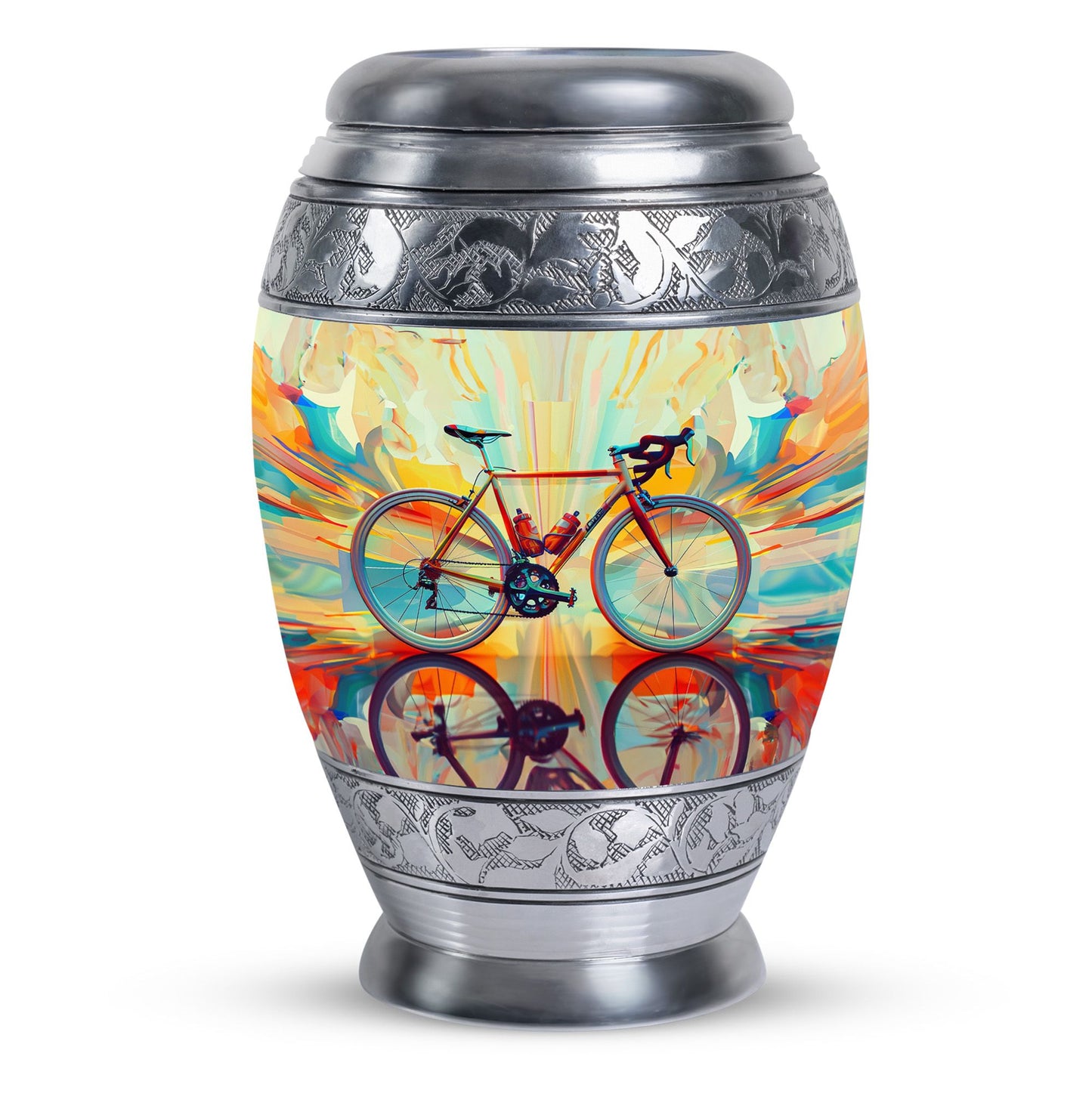 Heartfelt Bicycle Memorial Urn for Cyclists Keepsake Human Ashes Urn