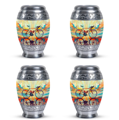 Heartfelt Bicycle Memorial Urn for Cyclists Keepsake Human Ashes Urn