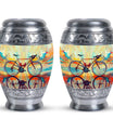 Teal Bicycle Cremation Urns For Human Ashes - Funeral Urns For Adult