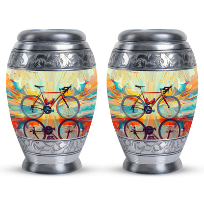 Heartfelt Bicycle Memorial Urn for Cyclists Keepsake Human Ashes Urn