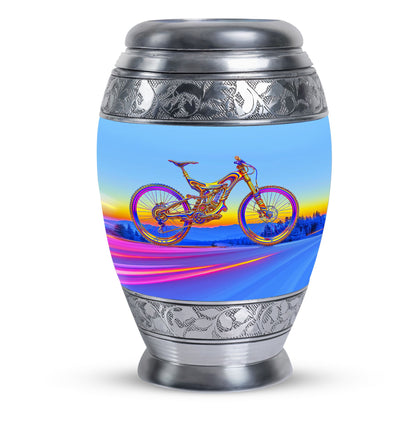 Personalized Bicycle Cremation Urn for Adult - 10-inch, 200 cu in - Yatskia