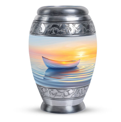 Personalized Sunset Cremation Urn for Adults - 10-inch, 200 cu in - Yatskia