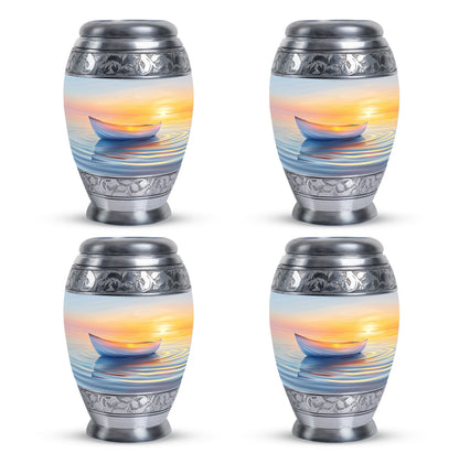 Personalized Sunset Cremation Urn for Adults - 10-inch, 200 cu in - Yatskia