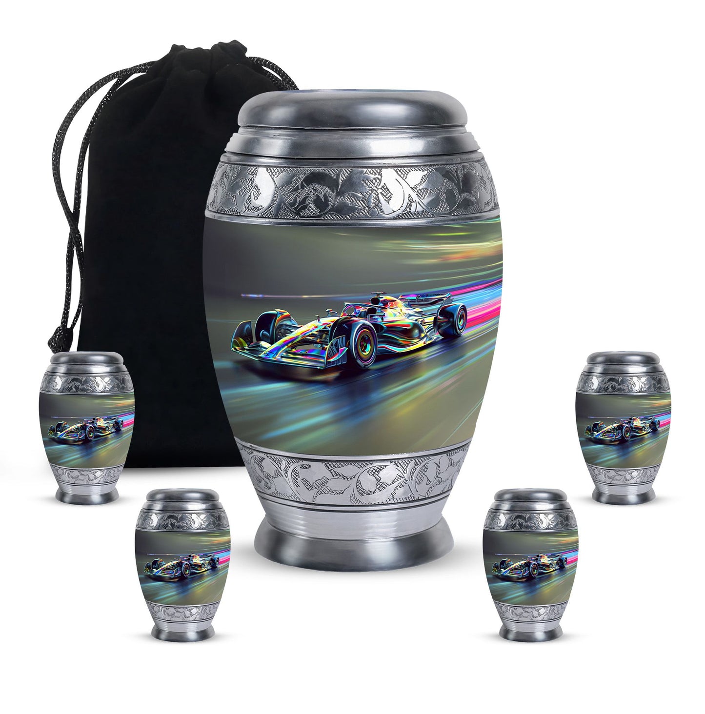 Personalized Car Cremation Urn for Adults - 10-inch, 200 cu in - Yatskia