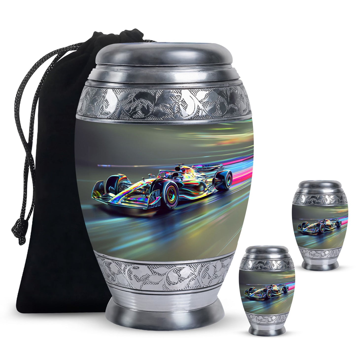 Personalized Car Cremation Urn for Adults - 10-inch, 200 cu in - Yatskia