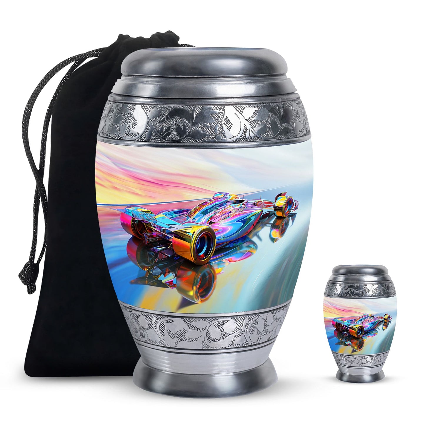 Personalized Car Cremation Urn for Adult - 10-inch, 200 cu in - Yatskia