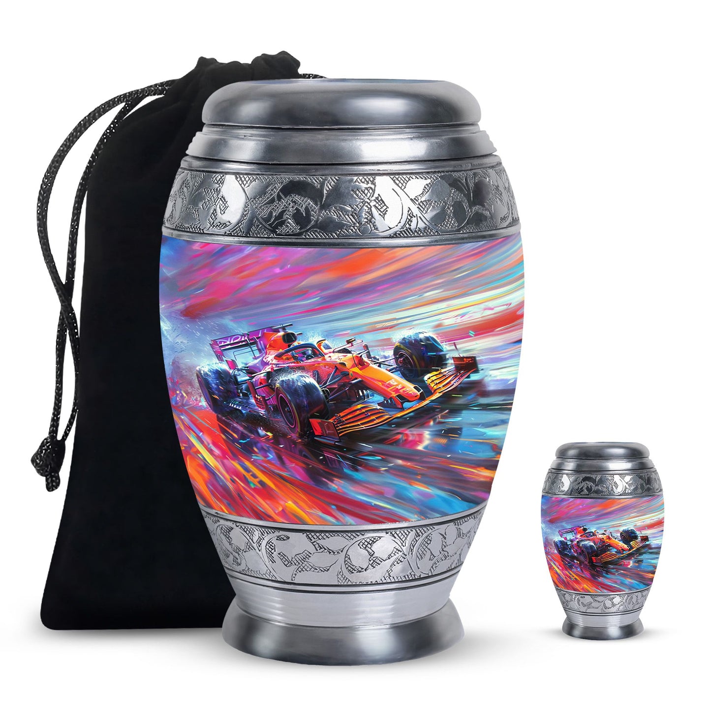 Personalized Car Cremation Urn for Human Ashes - 10-inch, 200 cu in - Yatskia