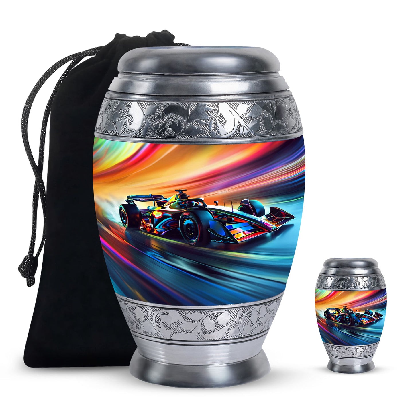 Personalized Car Cremation Urn for Human Ashes - 10-inch, 200 cu in - Yatskia