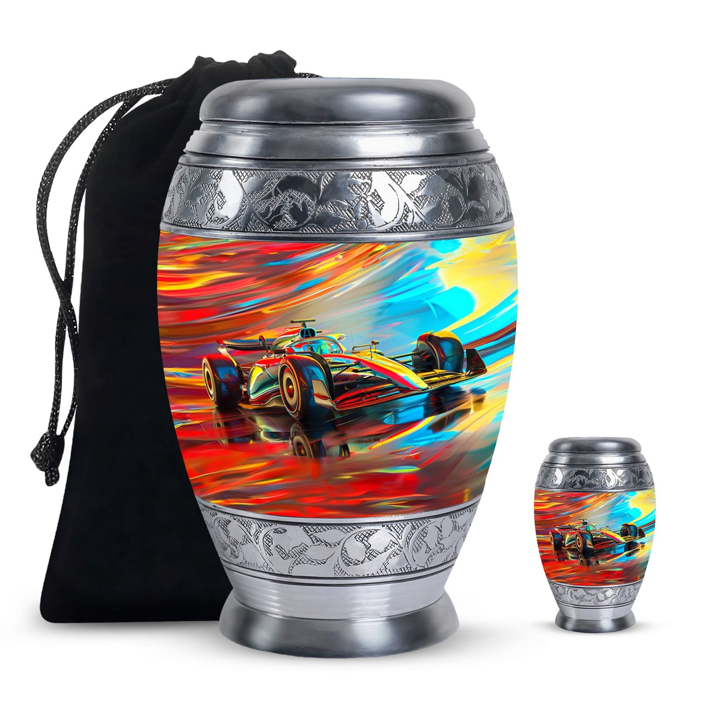 Personalized Car Cremation Urn for Human Ashes - 10-inch, 200 cu in - Yatskia