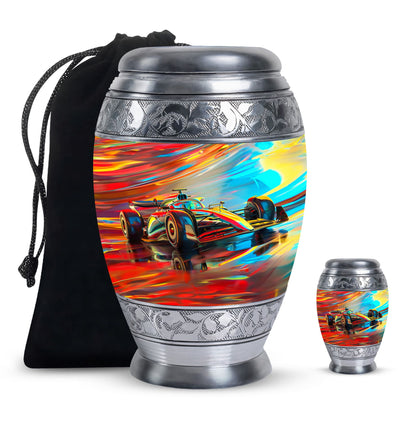 Personalized Car Cremation Urn for Human Ashes - 10-inch, 200 cu in - Yatskia