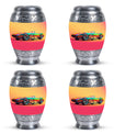 Colorful Race Car Cremation Urn - Decorative Funeral Urns For Dad Ashes