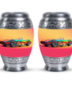 Colorful Race Car Cremation Urn - Decorative Funeral Urns For Dad Ashes