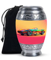 Colorful Race Car Cremation Urn - Decorative Funeral Urns For Dad Ashes