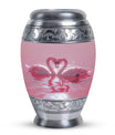 Pink Couple Swan Urn for Ashes – Beautiful Love-Themed Memorial Urn
