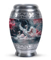 White Swan Funeral Urn - Large Urns For Human Ashes Adult Female