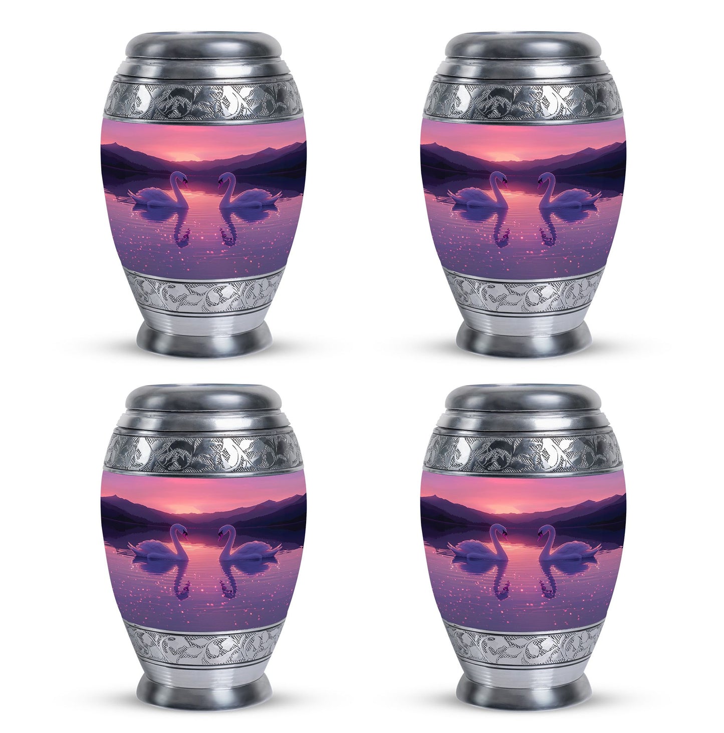 Pink Personalized Bird Cremation Urn for Human Ashes - 10-inch, 200 cu in - Yatskia